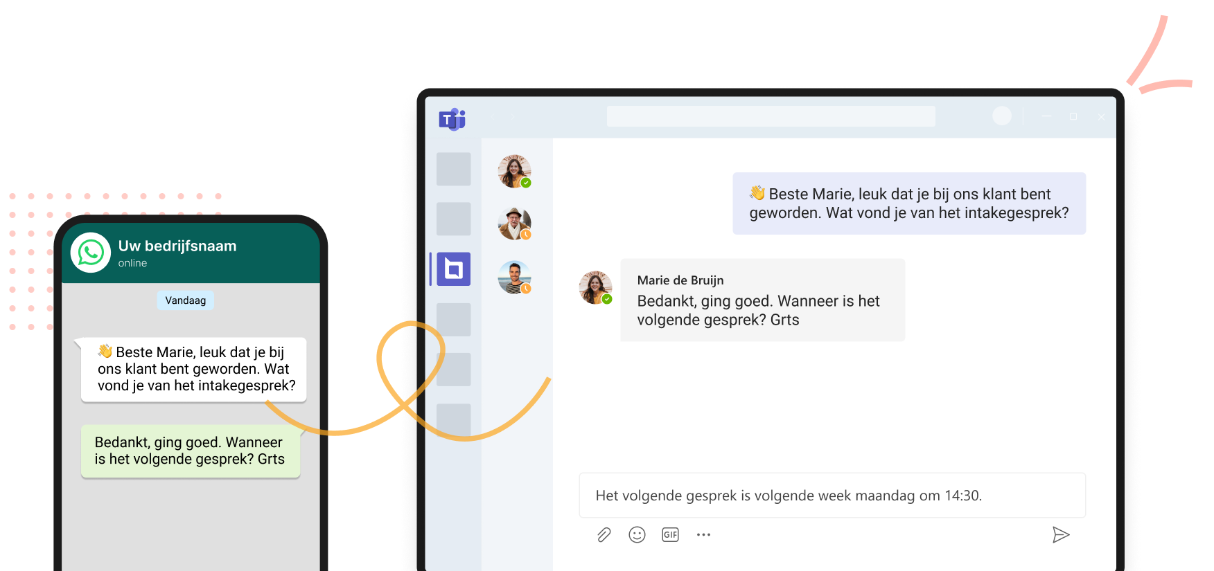 Whatsapp en Microsoft Teams